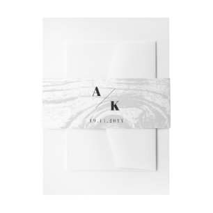 Bandeau De Faire-part White Rustic Woodgrain Texture Chic Mariage d'hive