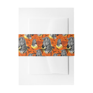 Bandeau De Faire-part Zebra African Savanna Wild Animal