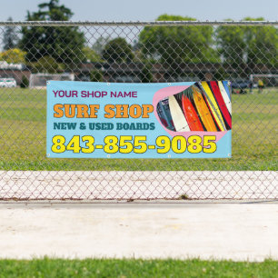 Bandeau publicitaire surf Boutique bannière person