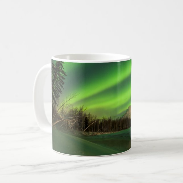 Banded Aurora Coffee Mug (Front Left)