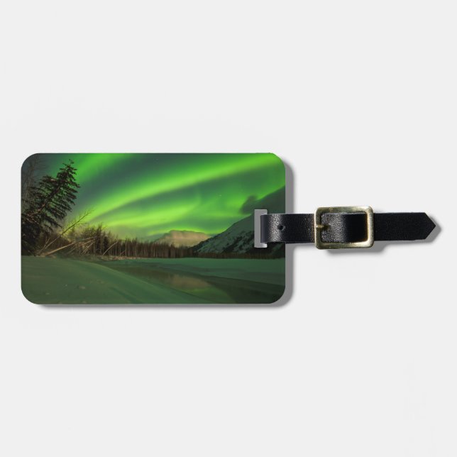 Banded Aurora Luggage Tag (Front Horizontal)
