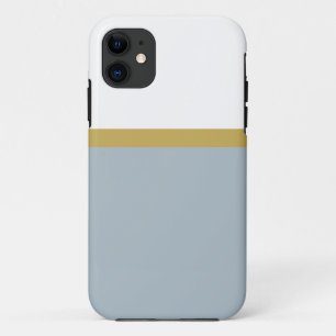 Banded Professional Light Grey White Colour Block iPhone 11 Case