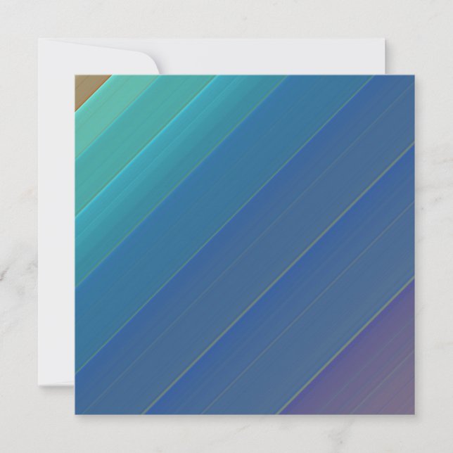 Banded Rainbow Invitation (Front)