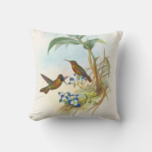Banded Ruby by John Gould Throw Pillow