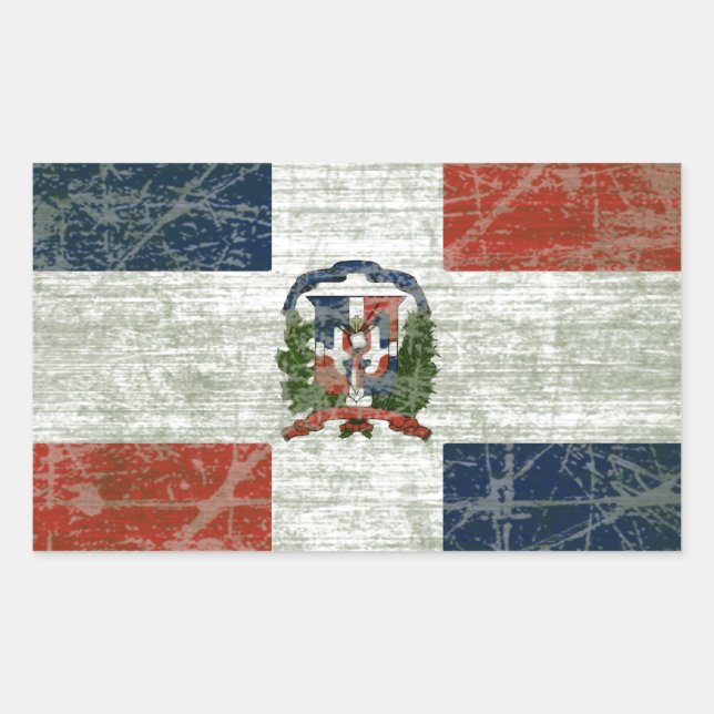 BANDEIRA DA REPÚBLICA DOMINICANA STICKER (Front)