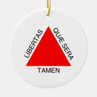 Bandeira de Minas Gerais, Brasil Ceramic Ornament