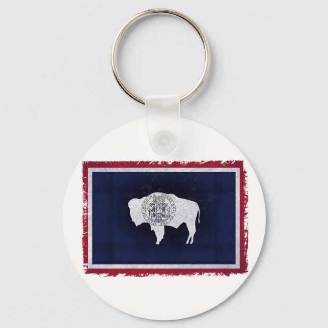 Bandeira do Wyoming Keychain (Front)