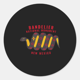 Bandelier National Monument New Mexico Nm Snake  Classic Round Sticker