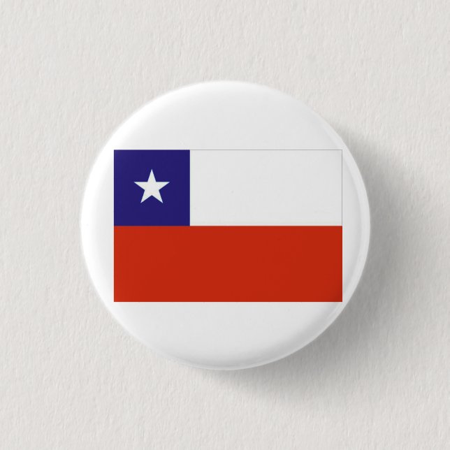 Bandera Chile VI 1 Inch Round Button (Front)