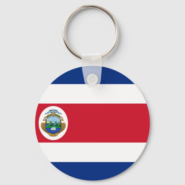Bandera de Costa Rica - Flag of Costa Rica Keychain (Front)