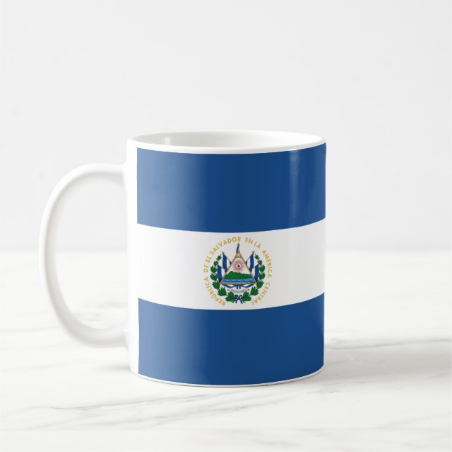 Bandera de El Salvador Coffee Mug (Left)