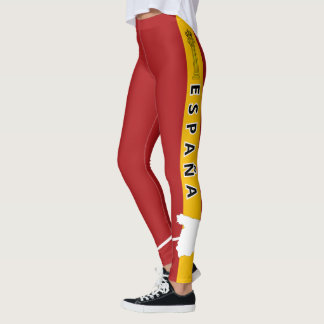 Bandera de España y Escudo Leggings Patrióticos