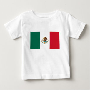 Bandera de México - Flag of Mexico - Mexican Flag Baby T-Shirt