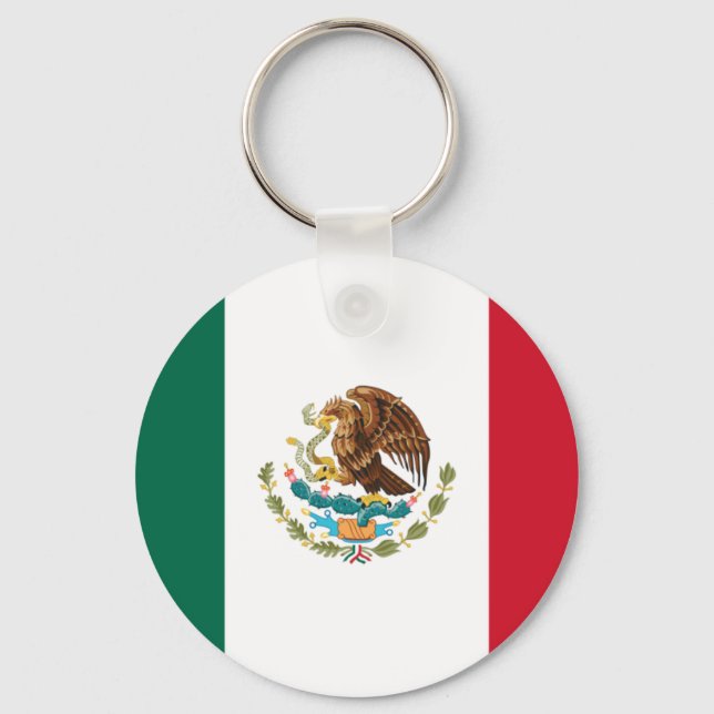 Bandera de México - Flag of Mexico - Mexican Flag Keychain (Front)