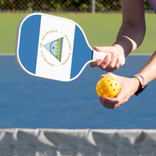 Bandera de Nicaragua Pickleball Paddle