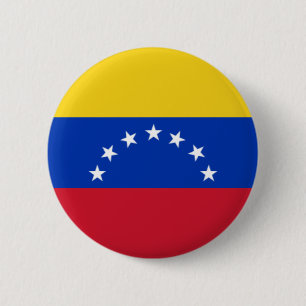 Bandera de Venezuela, 7 Estrellas 2 Inch Round Button
