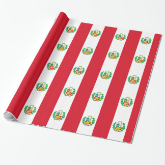 Bandera del Perú - Flag of Peru Wrapping Paper