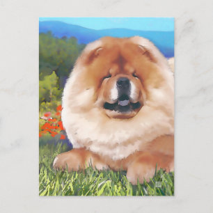 BANDERA heARTdog chow carte postale