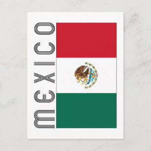 Bandera Mejicana Postcard
