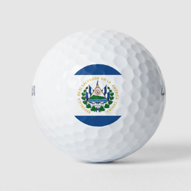 Bandera of El Salvador Golf Balls (Front)