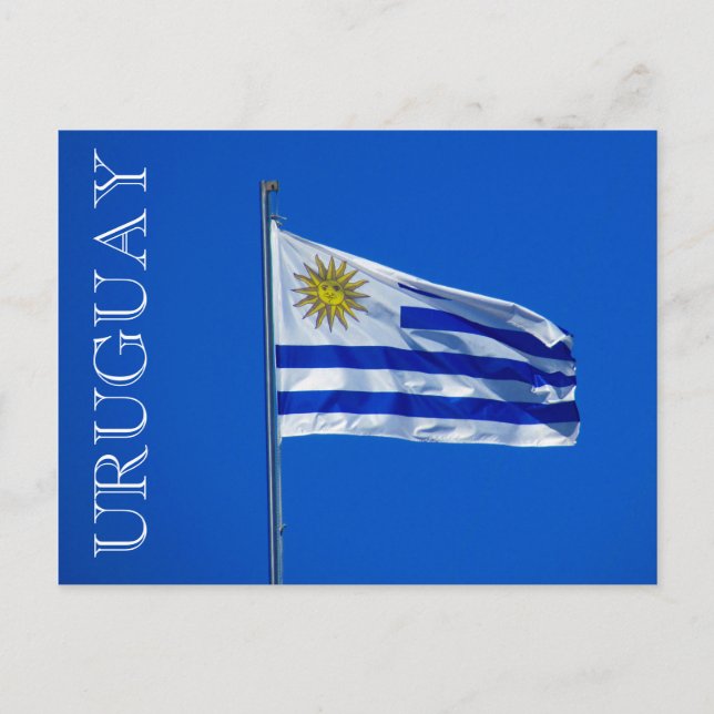 bandera uruguay postcard (Front)