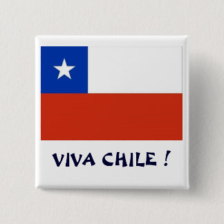 Bandera Viva Chile I 2 Inch Square Button