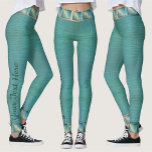 Banderas Bay Water Ripples 0026 Leggings<br><div class="desc">Painting “Beach Dream 0026” Collection

Personalize on the product page or click the "Customize" button for more design options.  Design created from my painting “Beach Dream 0026” capturing a view from Dreams Resort in Puerto Vallarta,  Jalisco,  Mexico.  Matching products are available in this collection.</div>