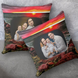 Banderas Family Sunset 914 Throw Pillow