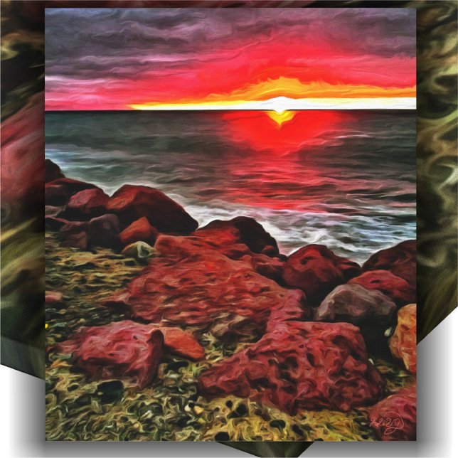 Banderas Rocky Sunset 914 Art Canvas Print (Creator Uploaded)