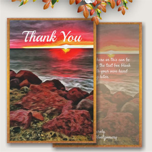 Banderas Thank You Sunset 914 Card