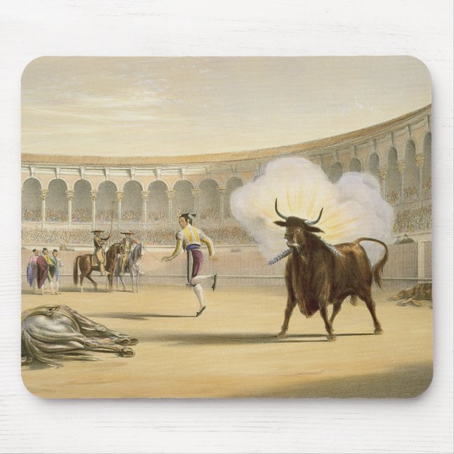 Banderillas de Fuego, 1865 (colour litho) Mouse Pad (Front)