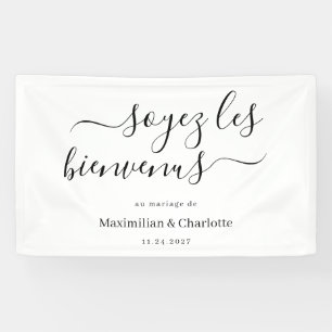 Banderole Bienvenue Mariage Moderne & Chic Banner