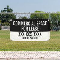 Banderole de clôture d'espace commercial à louer p