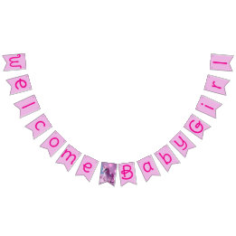Banderole de fanion licorne rose poney pour Baby S