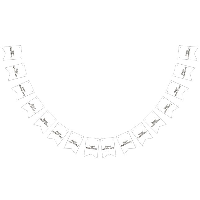 Banderole de fanions Joyeux Anniversaire (Tout)