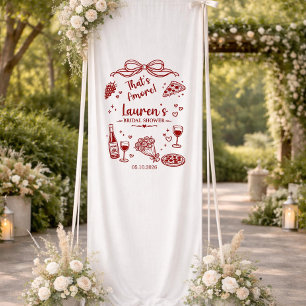 Banderole de mariage personnalisée en lin, Bienven