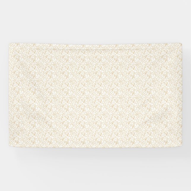 Banderole de mariage personnalisée | Lignes dorées (Horizontal)