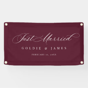 Banderole de voiture 'Just Married' pour décoratio