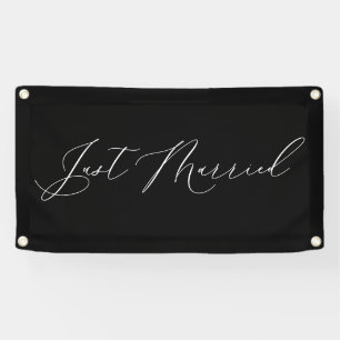 Banderole de voiture pour départ de mariage 'Juste