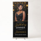 Anniversaire Dîner Gold et Black Photo Instagram