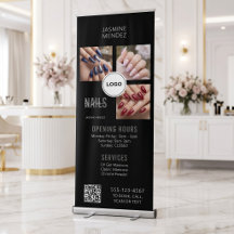 Collage de photos de code QR de Studio d'ongles Af