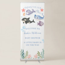 Douce Fête de Bébé à l'Aquarelle Sous l'Océan 