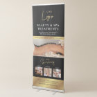 Logo Black & Gold Photo Collage Spa Salon Services