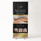 Logo Black & Gold Photo Collage Spa Salon Services