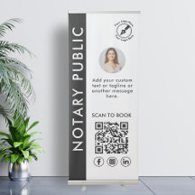Logo photo publique Noir & Blanc moderne QR