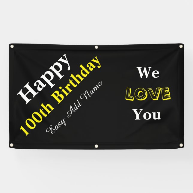 Banderoles 100th Anniversaire (Horizontal)
