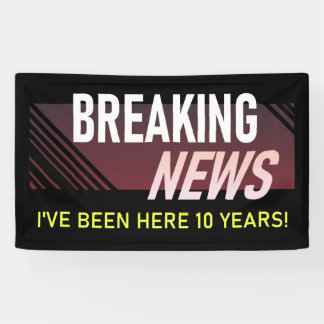 Banderoles 10 ans d'anniversaire de travail 10ème fête d'empl