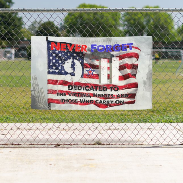 Banderoles 11 septembre (En situation)