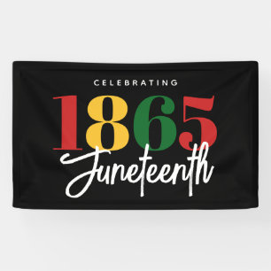 Banderoles 1865 Liberté Célébration de l'histoire noire