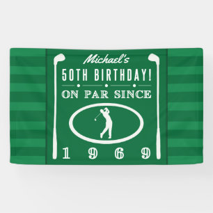 Banderoles 1969 50e anniversaire pour les golfeurs
